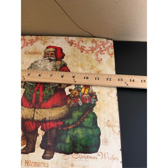Retro Christmas Advent Calendar – Santa Claus Wall Décor, Countdown to Dec 25 - Picture 6 of 8